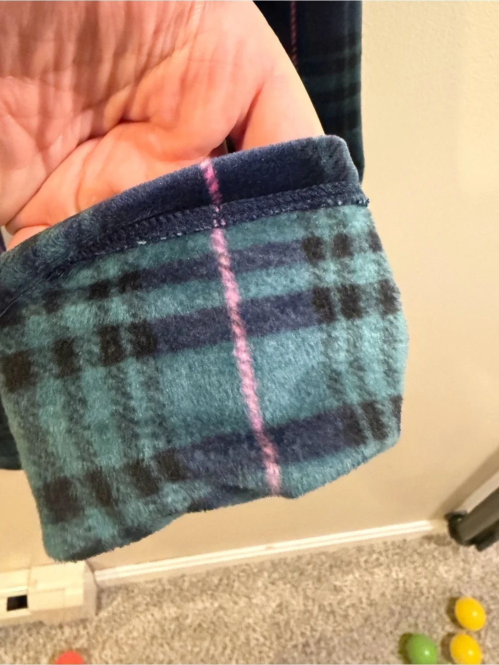 Vineyard Vines Teal and Black Plaid Leggings